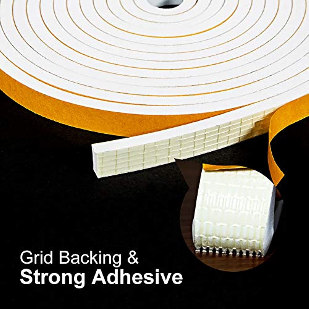 High Density Foam Tape Neoprene Rubber Adhesive Weatherstrip Door Seal