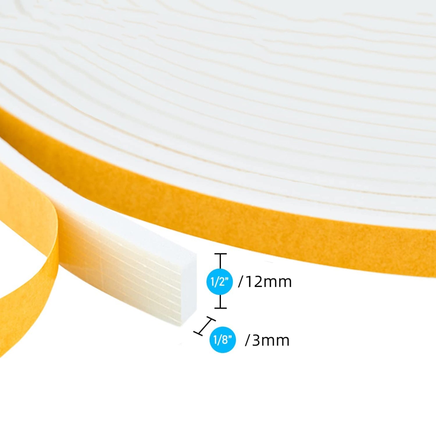 High Density Foam Weather Stripping Door Seal Tape Roll