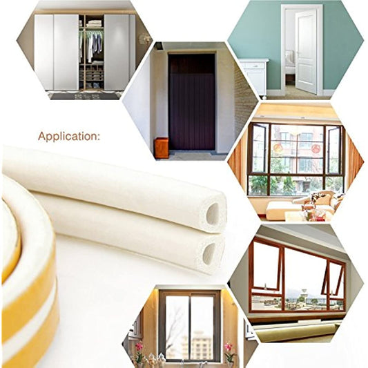 Indoor Weather Stripping Self Adhesive Foam Seal 7.20" x 6.25"