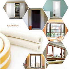 Indoor Weather Stripping Self Adhesive Foam Seal 7.20" x 6.25"