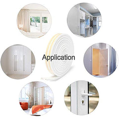 Indoor Weather Stripping Self Adhesive Foam Seal 7.20" x 6.25"