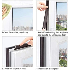 Window Gap Seal Strip Self Adhesive Weatherproofing Stripping