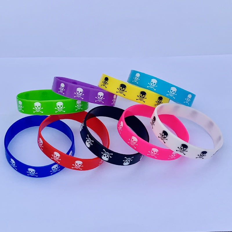 Skull Sports Silicone Bracelets Women's Jewelry