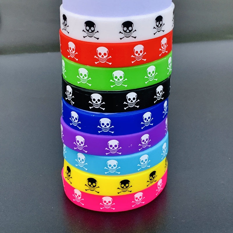 Skull Sports Silicone Bracelets Women's Jewelry