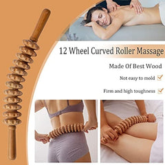 6pcs Wooden Massage Tools Kit for Body Shaping