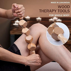 6pcs Wooden Massage Tools Kit for Body Shaping
