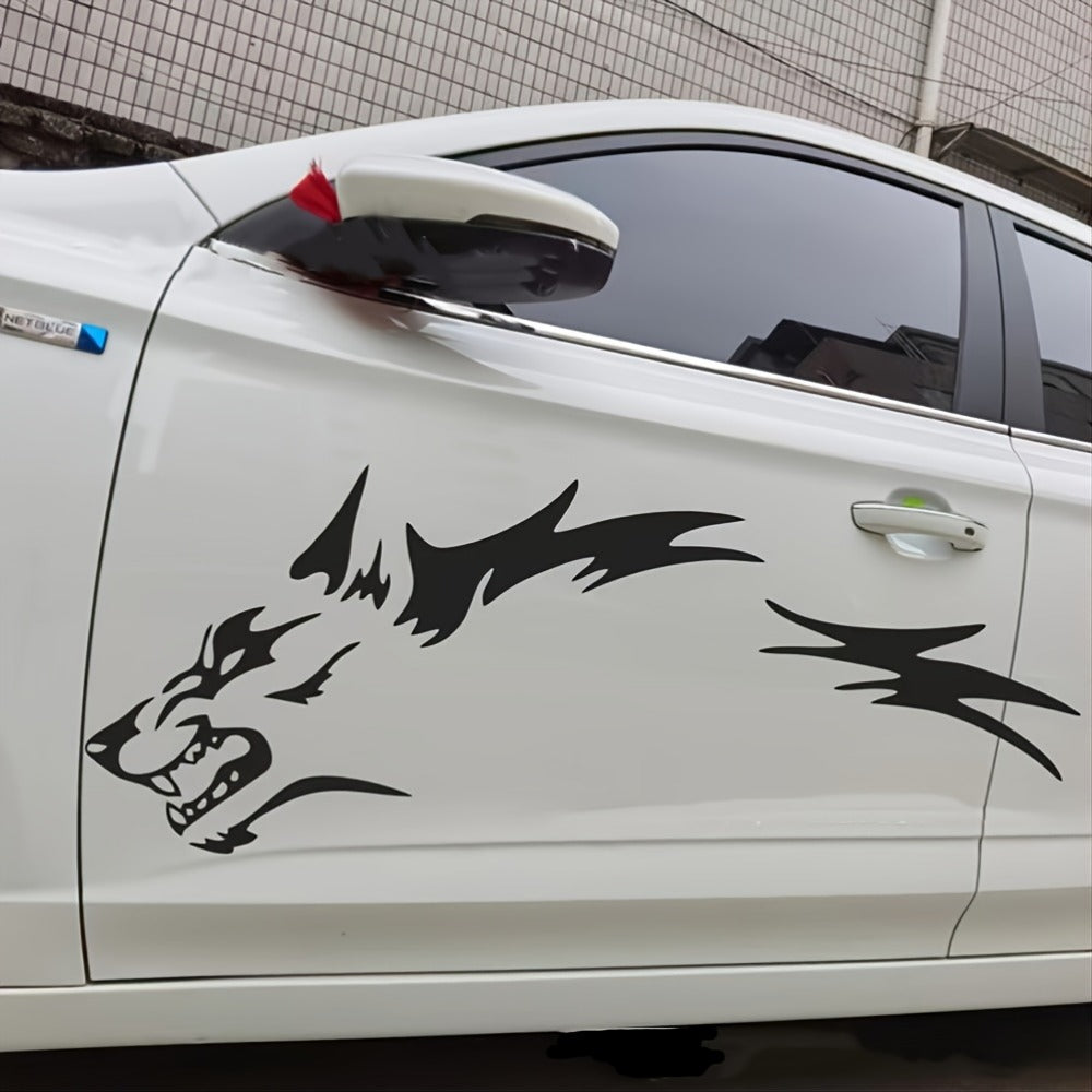 2pcs Unique Wolf Patterned Waterproof Decal Sticker for Cars