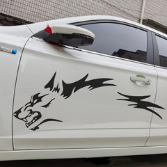 2pcs Unique Wolf Patterned Waterproof Decal Sticker for Cars
