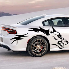 2pcs Unique Wolf Patterned Waterproof Decal Sticker for Cars