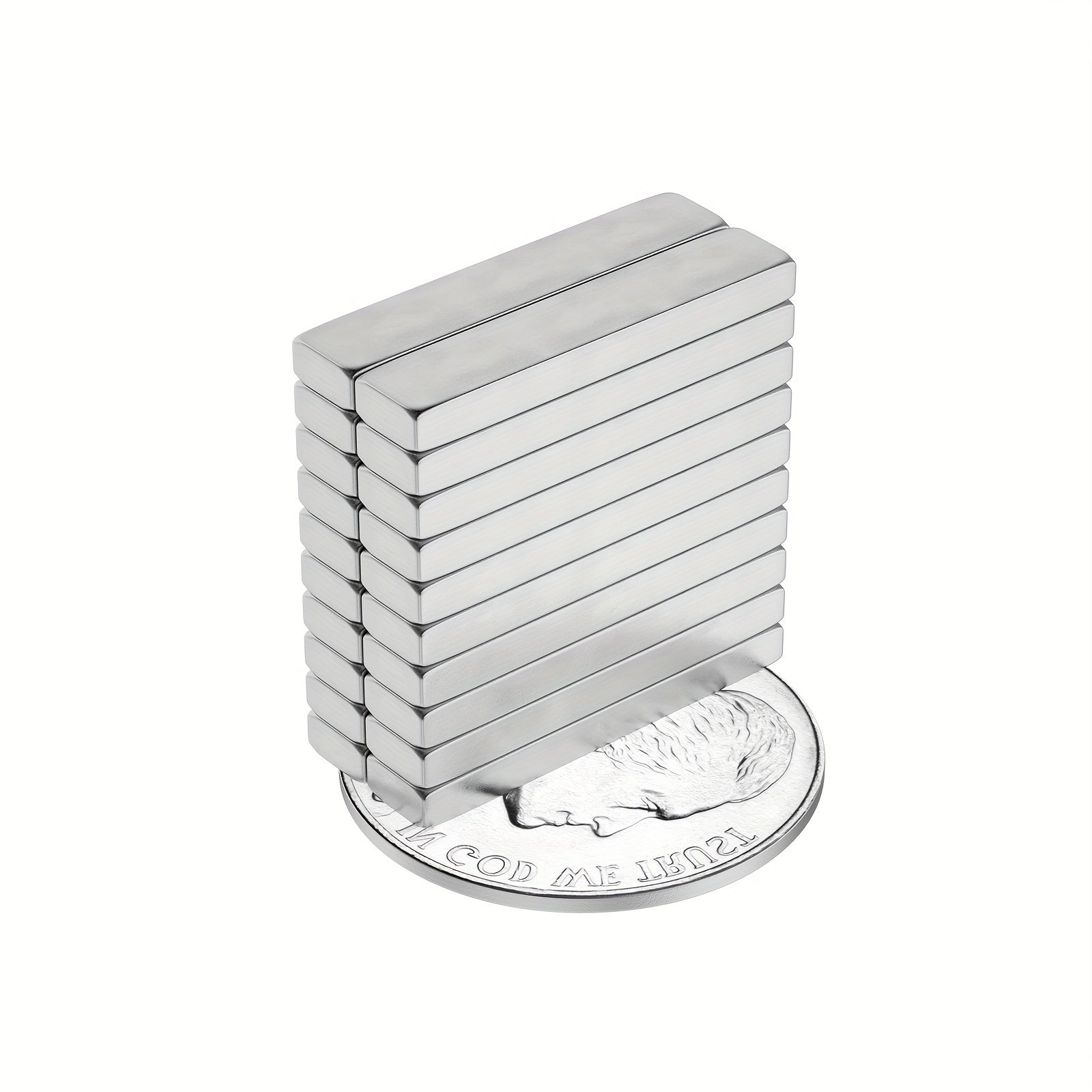 5pcs Neodymium Magnets Bar 20x4x2mm Heavy Refrigerator Tool Storage Whiteb