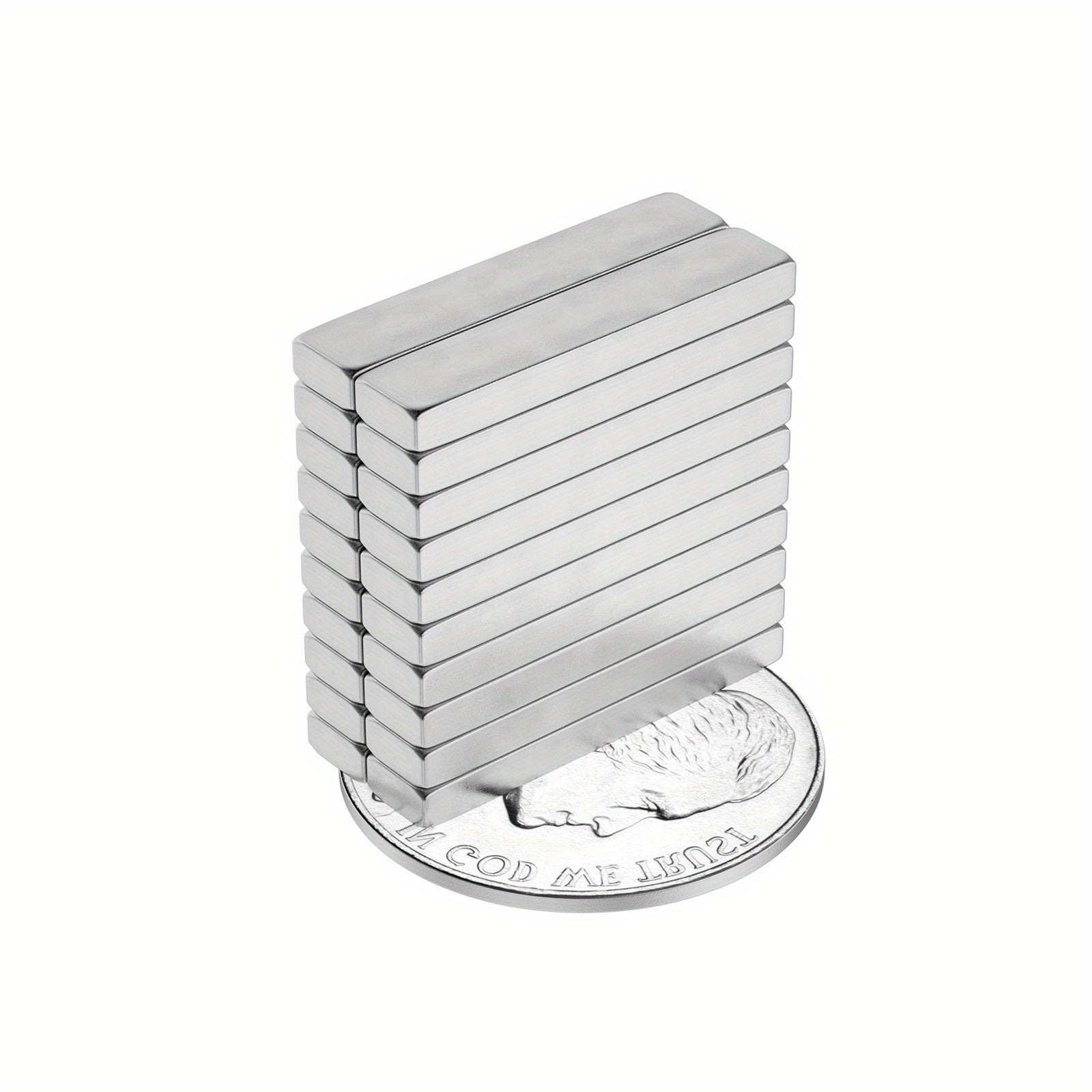 5pcs Neodymium Magnets Bar 20x4x2mm Heavy Refrigerator Tool Storage Whiteb