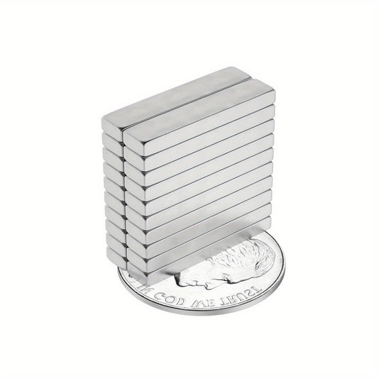 5pcs Neodymium Magnets Bar 20x4x2mm Heavy Refrigerator Tool Storage Whiteb