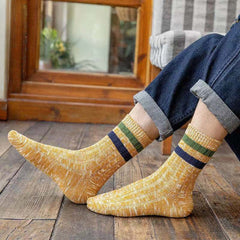 5 Pairs Men's Winter Warm Crew Socks Sweat-absorbing & Breathable