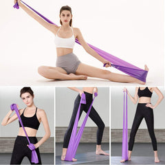 4pcs Yoga Resistance Bands Set 4 Levels Exercise Workout Equipment