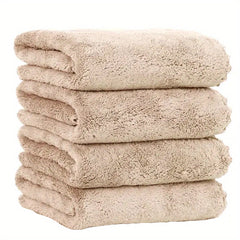 4pcs Coral Fleece Hand Towel Set Highly Absorbent Face Towel