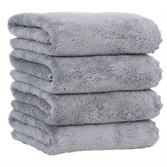4pcs Coral Fleece Hand Towel Set Highly Absorbent Face Towel