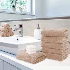 4pcs Coral Fleece Hand Towel Set Highly Absorbent Face Towel