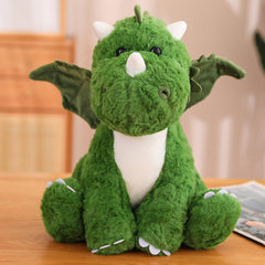 Cartoon Milk Dragon Dinosaur Egg Plush Toy With Wings - Girlfriend Gift