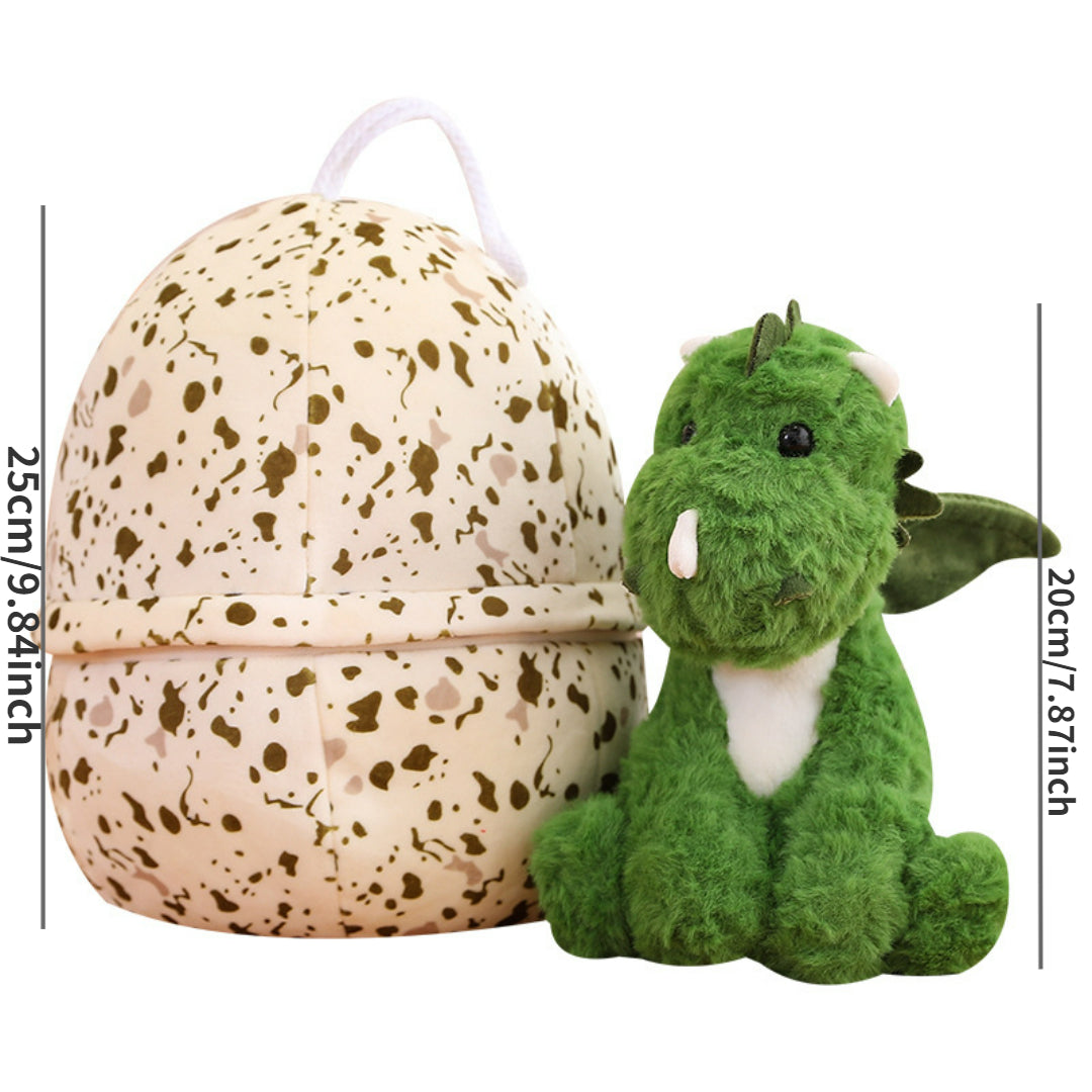 Cartoon Milk Dragon Dinosaur Egg Plush Toy With Wings - Girlfriend Gift