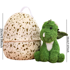 Cartoon Milk Dragon Dinosaur Egg Plush Toy With Wings - Girlfriend Gift