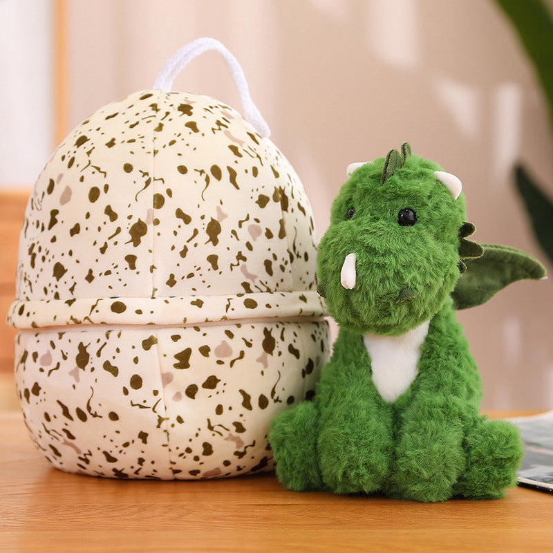 Cartoon Milk Dragon Dinosaur Egg Plush Toy With Wings - Girlfriend Gift