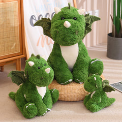 Cartoon Milk Dragon Dinosaur Egg Plush Toy With Wings - Girlfriend Gift