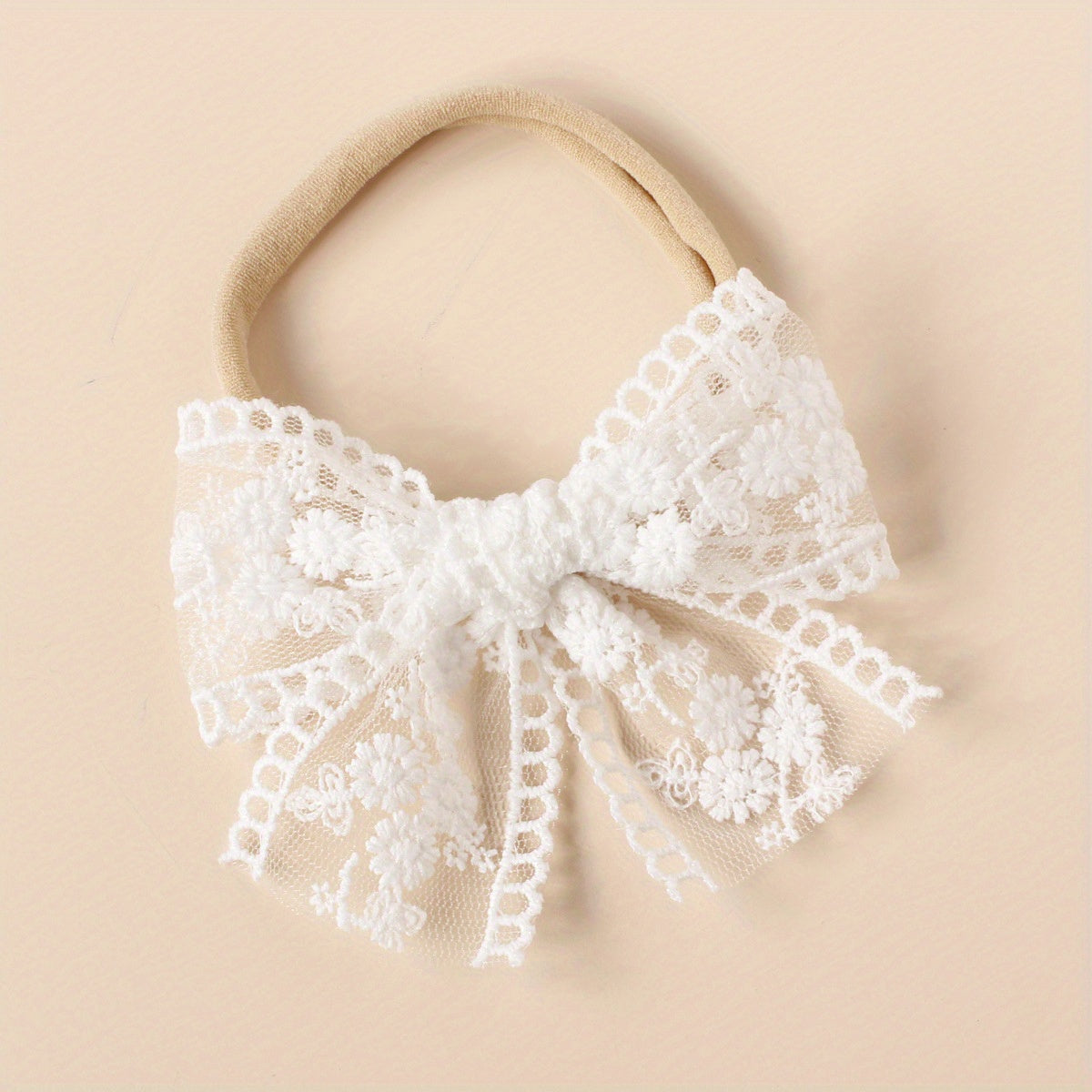 Baby Girls Lace Flowers Headband - Sweet & Lovely