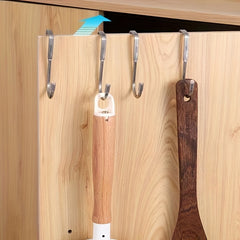 Stainless Steel Over Door Hook Double S Hook for Hanging Clothes Towels Sundries