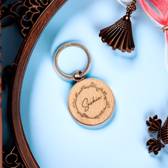 Personalized Wooden Key Chain With Name Engraving