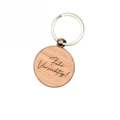 Personalized Wooden Key Chain With Name Engraving