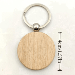 Personalized Wooden Key Chain With Name Engraving