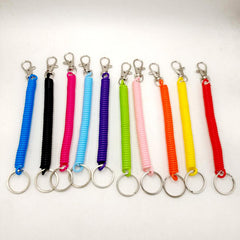 High Elastic Anti Loss Telephone Cable Spring Rope Keychain