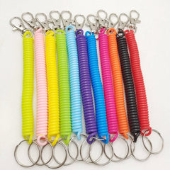 High Elastic Anti Loss Telephone Cable Spring Rope Keychain