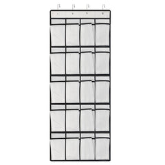 24 grid Over The Door Shoe Storage Hanging Bag Organizer