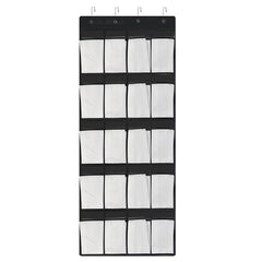 24 grid Over The Door Shoe Storage Hanging Bag Organizer