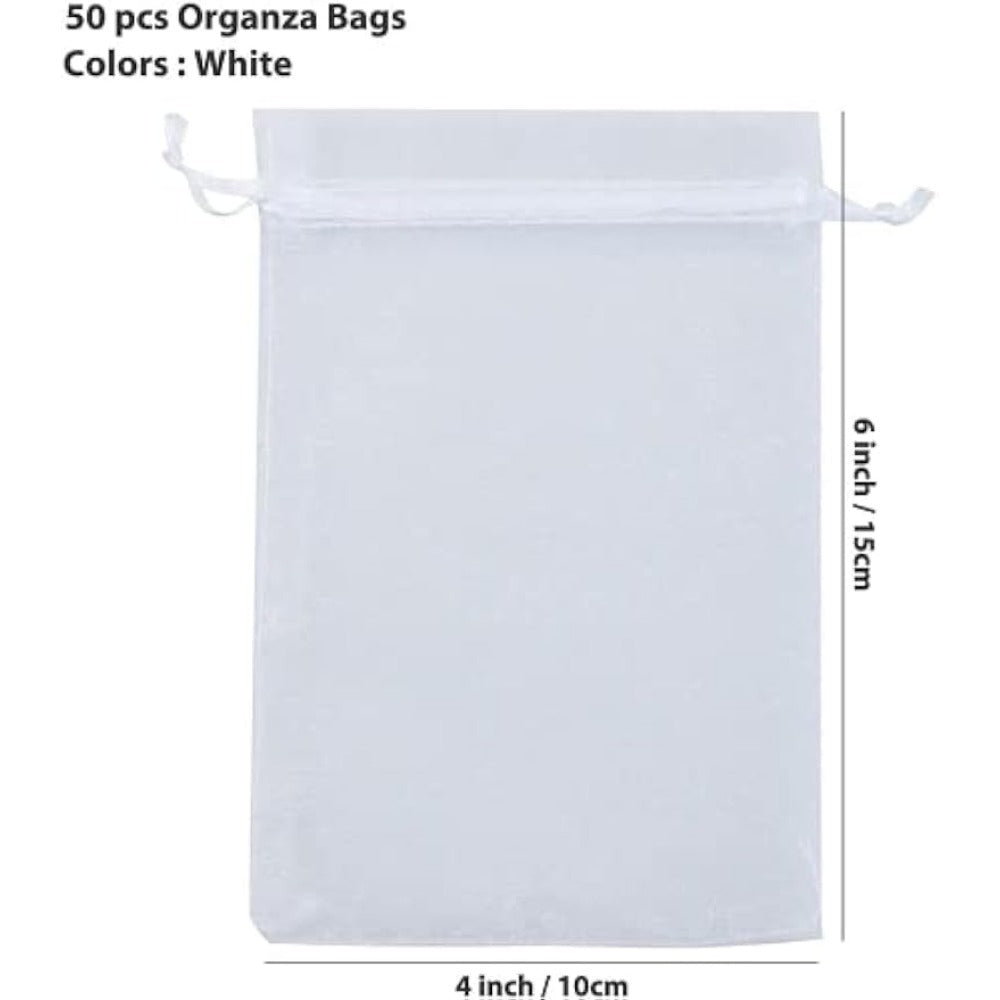 50pcs Organza Bags 10 16 X 15 24 Cm Small Bags Favor Bags Gift Bags
