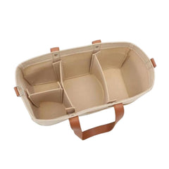 Large Capacity Storage Bag Folding Felt Tote Handbag
