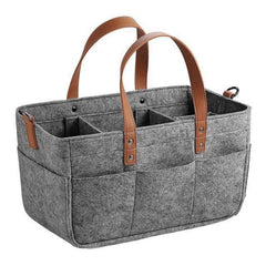 Large Capacity Storage Bag Folding Felt Tote Handbag