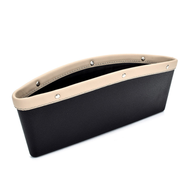 Car Seat Side Filler Organizer - Faux Leather Car Seat Storage Bag