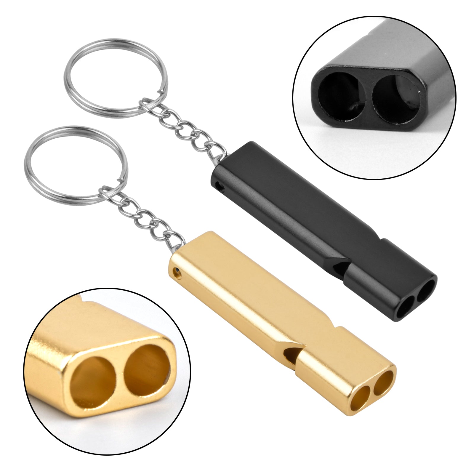 3 Packs Emergency Whistles - Waterproof Distress Whistle for Outdoor