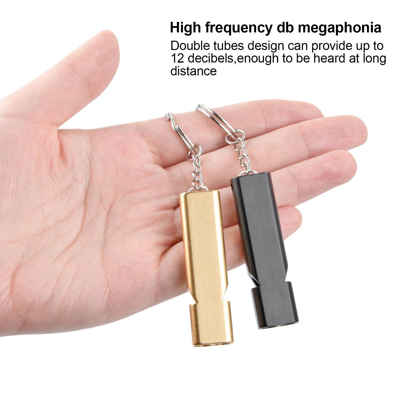 3 Packs Emergency Whistles - Waterproof Distress Whistle for Outdoor