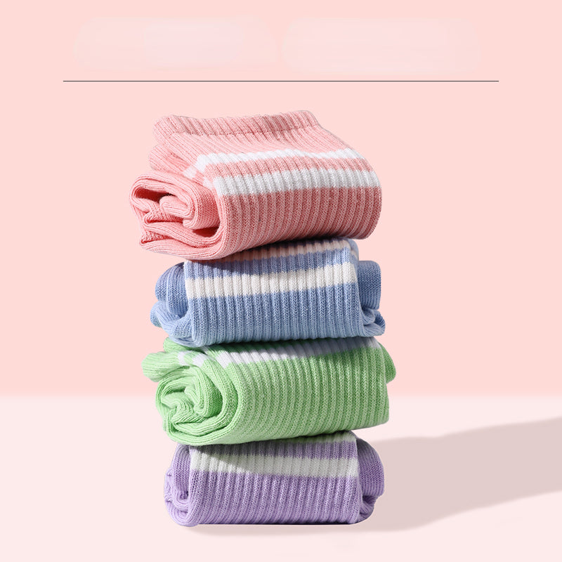Women's Striped Yoga Socks Non-slip Grip Sports Socks