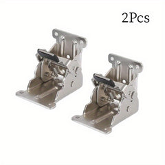 2pcs Folding Hinges 90 Degree Self-locking Concealed Door Hinges