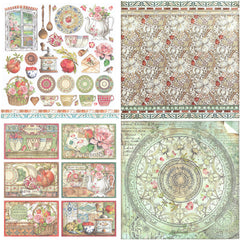 15pcs Large Retro Graner Paper Journal For DIY Gift Arts Crafts