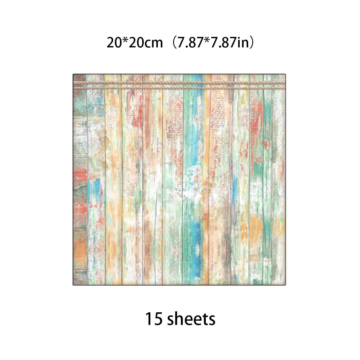 15pcs Large Retro Dream Material Paper Journal For Background DIY Gift