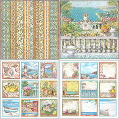 15pcs Large Retro Dream Material Paper Journal For Background DIY Gift