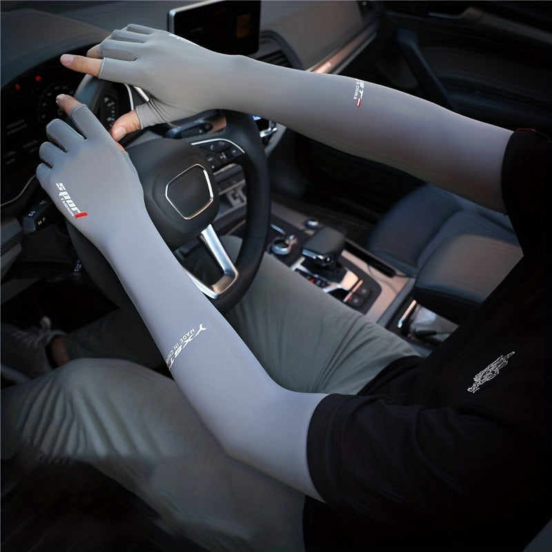 2pcs Breathable Sunscreen Arm Sleeves UV Protection