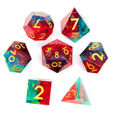 7pcs Resin Polyhedral Dice Set for Board Game
