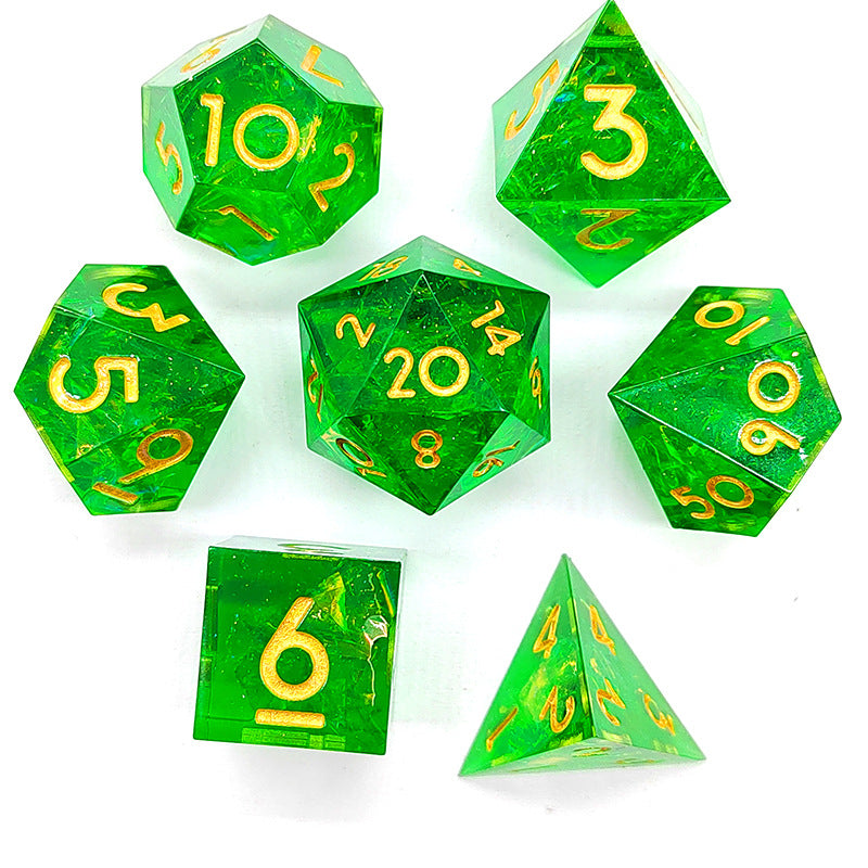 7pcs Resin Polyhedral Dice Set for Board Game
