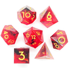 7pcs Resin Polyhedral Dice Set for Board Game